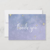 Bruidsfeest 'Geschreven in de sterren' Bedankkaart (Voorkant)