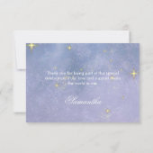 Bruidsfeest 'Geschreven in de sterren' Bedankkaart (Achterkant)