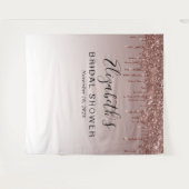 Bruidsfeest glitter roze gouden foto-achtergrond wandkleed (Voorkant (horizontaal))