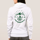 Bruidsfeest groen kampeer Jonggezellenfeest Hoodie (Achterkant)