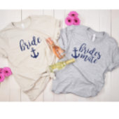 Bruidsfeest Groep voor de Zee-Bruid Tri-Blend Shirt