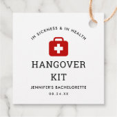 Bruidsfeest Hangover Kit Bedankjes Labels (Achterkant)
