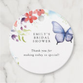 Bruidsfeest Hij Geeft Me Vlinders Bedankjes Labels (Voorkant)