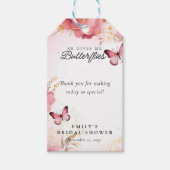 Bruidsfeest Hij Geeft Me Vlinders Cadeaulabel (Voorkant)