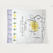 Bruidsfeest hoofdpersoon citroenen foto achtergron wandkleed (Voorkant (horizontaal))