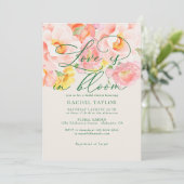 Bruidsfeest in de Love in Bloom Bloementuin Kaart (Staand voorkant)