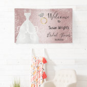 Bruidsfeest in Rose Goud Spandoek (Insitu)