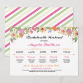 Bruidsfeest Itinerarium Bachelorette Rooster (Voorkant / Achterkant)