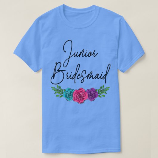 Bruidsfeest Junior bruidsmeisje Bruid Squad Vrouw T-shirt (Design voorkant)