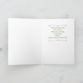 Bruidsfeest Kerk Religieus Bedankkaart (Binnen)