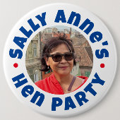 Bruidsfeest Knop Badge Ronde Button 6,0 Cm (Voorkant)