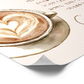 Bruidsfeest koffie raad hoeveel bord poster (Hoek)