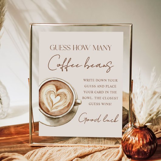 Bruidsfeest koffie raad hoeveel bord poster