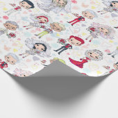 Bruidsfeest Koppels Cadeaupapier (Hoek)