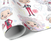 Bruidsfeest Koppels Cadeaupapier (Rol Hoek)