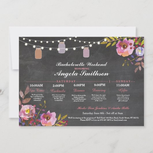 Bruidsfeest Krijt Koraal Itinerarium Dameskransje (Voorkant)