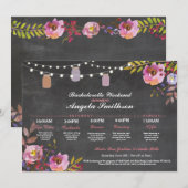 Bruidsfeest Krijt Koraal Itinerarium Dameskransje (Voorkant / Achterkant)