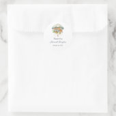 Bruidsfeest Labels, Bruid Classic Rond  Ronde Sticker (Tas)