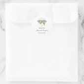 Bruidsfeest Labels, Bruid Classic Ronde Sticker (Tas)