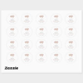 Bruidsfeest Labels, Bruid te zijn Ronde Sticker (Vel)