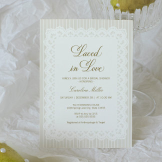 Bruidsfeest 'Laced in Love' Kaart