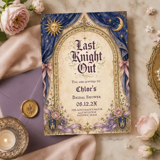 Bruidsfeest Last Knight Out Kaart