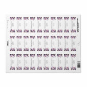 Bruidsfeest Lavendel Bloem Retouradres Etiket (Full Sheet)