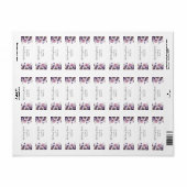 Bruidsfeest Lavendel Bloemig Retouradres Etiket (Full Sheet)