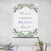 Bruidsfeest lavendel eucalyptus groen welkom poster