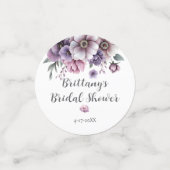 Bruidsfeest Lavendel & Groen Bloemendesign Confetti (Kleine voorkant)