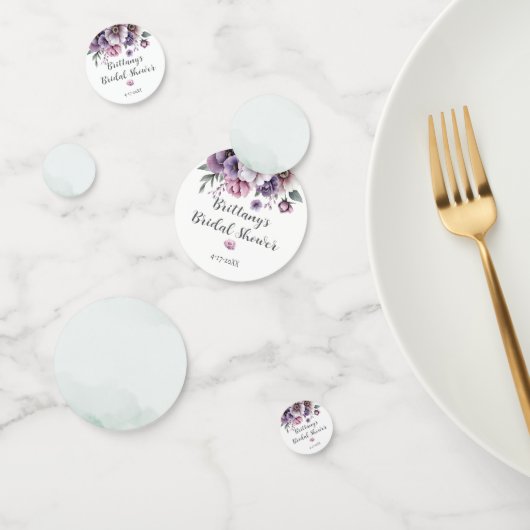 Bruidsfeest Lavendel & Groen Bloemendesign Confetti (Groep)