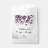 Bruidsfeest Lavendel & Groen Bloemmotief Bedankzakje (Voorkant)