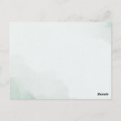 Bruidsfeest Lavendel & Groen Bloemstuk Briefkaart (Achterkant)