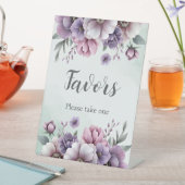 Bruidsfeest Lavendel & Groen Bloemstuk Reclamebord Met Voetstuk (Insitu)