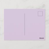 Bruidsfeest Lavendel Waterverf Bloemen Briefkaart (Achterkant)