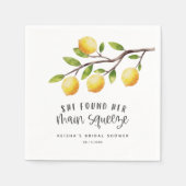 Bruidsfeest 'Lemon She Found Her Main Squeeze' Servet (Voorkant)