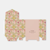 Bruidsfeest lente bloemen roze mooie bloemen bedankdoosjes (Uitgevouwen)