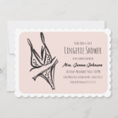 Bruidsfeest lingerie Bruids douche Roze Kaart (Voorkant)