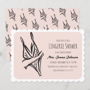 Bruidsfeest lingerie Bruids douche Roze Kaart