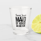 Bruidsfeest Maid of Honor huwelijkscadeau Shot Glas (Voorkant)