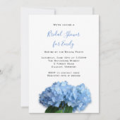 Bruidsfeest met Blauwe Lucht Hydrangea Bloemen Kaart (Voorkant)