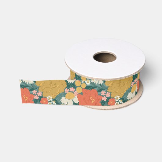 Bruidsfeest met bloemboeket grosgrain lint (Spoel)