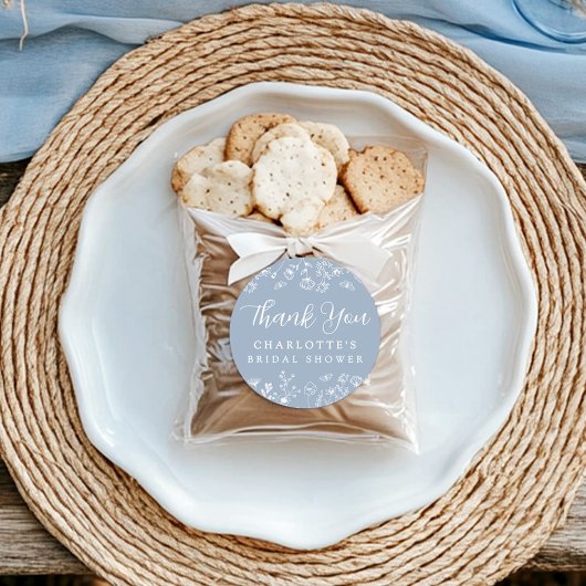 Bruidsfeest met bloemmotief en botanische elemente ronde sticker