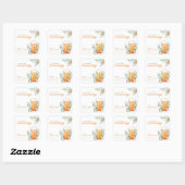 Bruidsfeest met Brouwende Liefde Vierkante Sticker (Vel)
