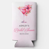 Bruidsfeest met champagne seltzer blikjeskoeler (Achterkant)