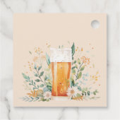 Bruidsfeest met een Bierliefde die Borrelt Bedankjes Labels (Achterkant)