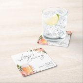 Bruidsfeest met een bierliefde die borrelt kartonnen onderzetters (Insitu)