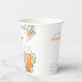 Bruidsfeest met een bierliefde papieren bekers (Rechts)