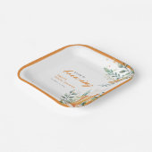 Bruidsfeest met een bierliefde papieren bordje (Gebogen)