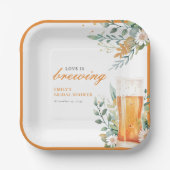 Bruidsfeest met een bierliefde papieren bordje (Voorkant)